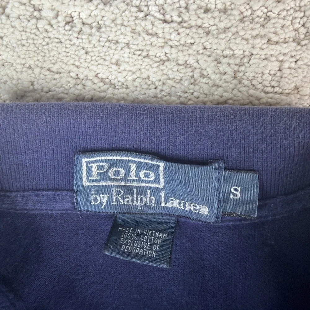 Men's Polo By Ralph Lauren Small Crest Logo Short Sleeve Polo Shirt Vintage